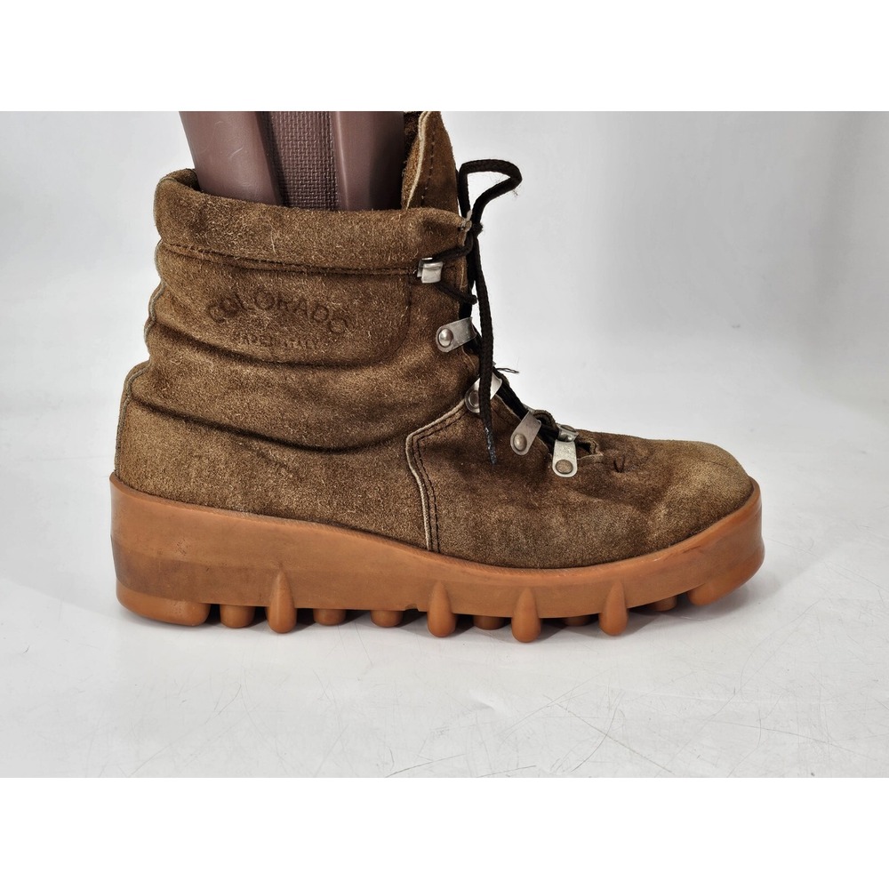 Colorado LAMA Padded Leather Hiking Climbing Boots Women's‎ 38  Made In Italy